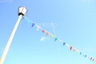Sky, flags and fest