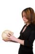 girl with skull
