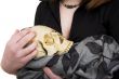 girl with skull