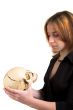 girl with skull