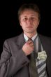businessman on black