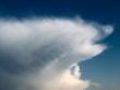 Big cloud on blue sky