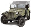 Green retro army  car