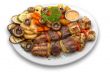 assorted  kebab: veal, chicken and pork