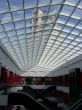 glass roof of the building