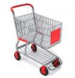 Shopping cart with clipping path