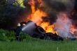 Firefighters battle