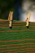 carpet pegged to a clothesline