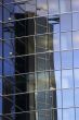 Reflections of office skyscraper