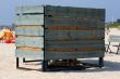 Beach cabine in sandy beach