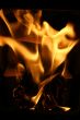 Burning paper and firewood