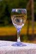 Empty wine glass
