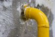 Yellow gas pipe