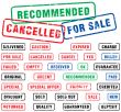 Sale rubber stamps