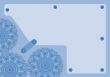 Blue gearwheel background