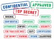 Security rubber stamps