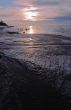 Frosty morning on gulf of Finland
