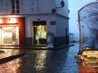 Paris. A rain on Montmartre.