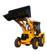 The new bulldozer of yellow color