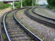 Rails of a tram way