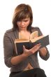 girl with book