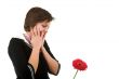 woman with flower