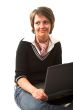 girl with laptop