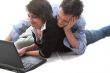 boy and girl with laptop
