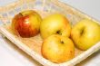 basket with apple