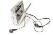 player with earphones