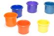colored bucket