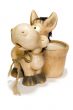 flowerpot with toy