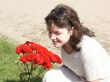 rose and woman