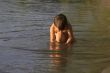 child on rhe sea