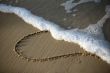 Heart on sand