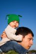 On Daddy`s Shoulders
