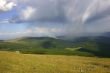 mountain landscape with rainbow