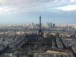 Panorama of Paris with a type on tour d,Eiffel
