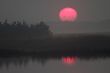 Sunrise over lake