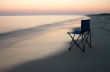 Camp-chair on the sea shore