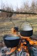 Pots above the fire