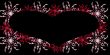 valentine card on black background