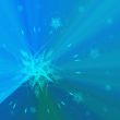 Blue background with abstract stars