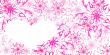 valentine card with pink flowers