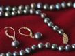 Black pearl earrings