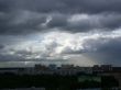 rain on city