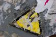 High Voltage sign under old wallpapers