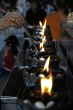 Burning oil