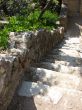 Antique ruins. A stairs