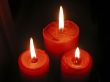 Three red candles